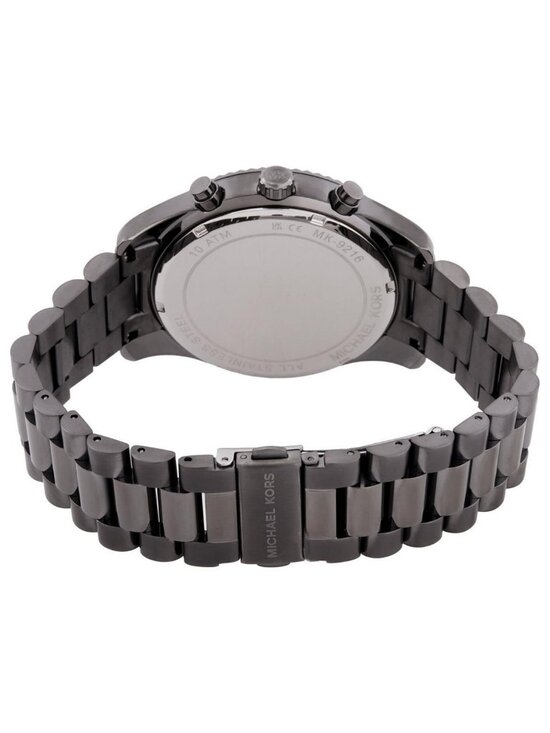 NWT Michael Kors Oversized Lexington Chronograph Men\'s Watch and Bracelet Set